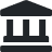 Government pillar building icon