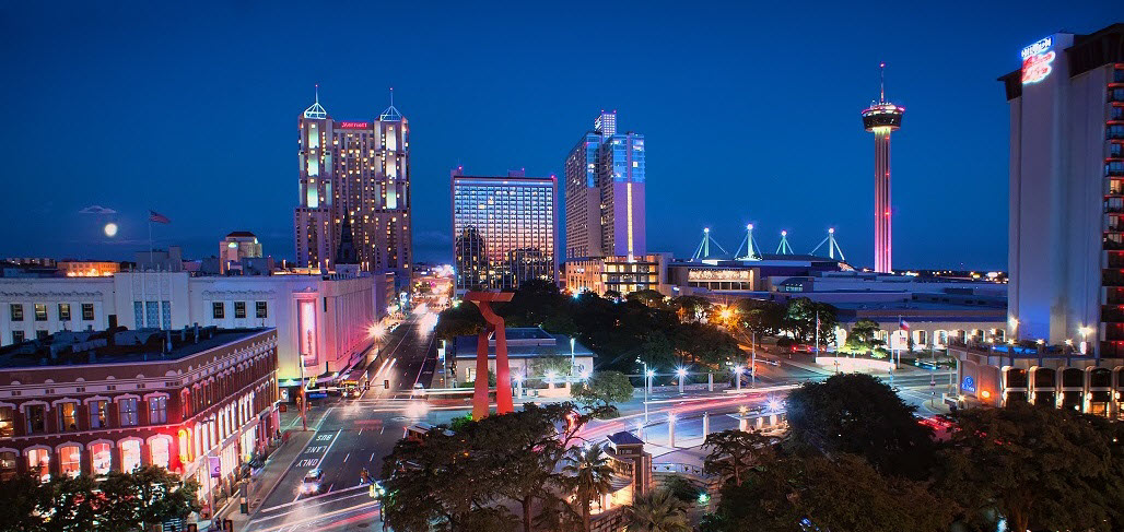 San Antonio City Skyline