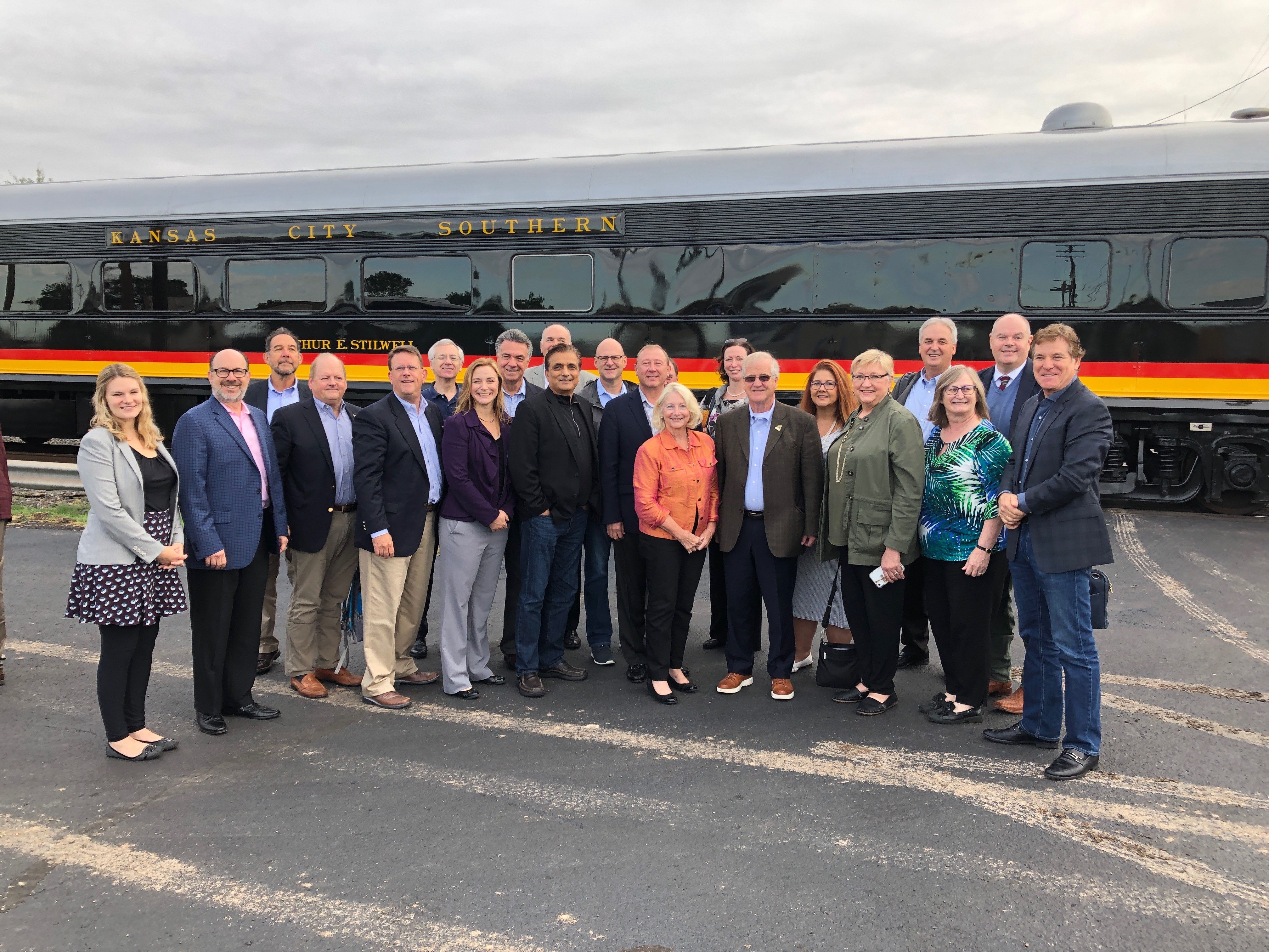 ACSCC members outside Kansas City Southern’s historic Southern Belle passenger train