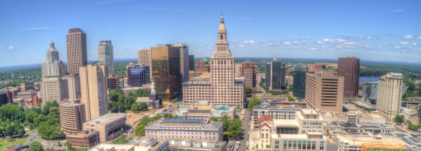 Middletown Hartford Connecticut Skyline