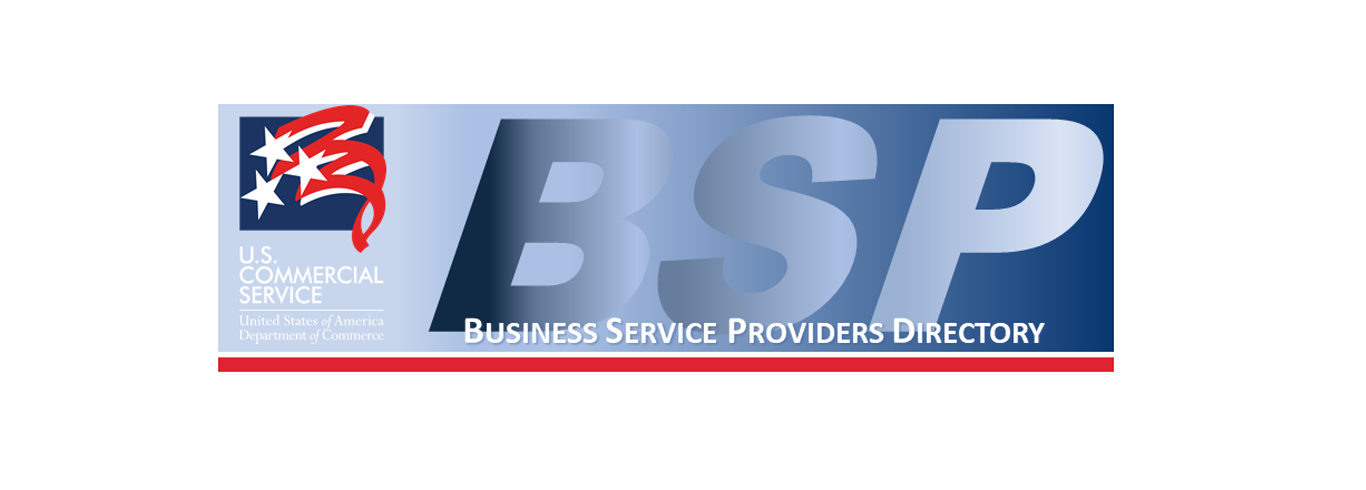 US commercial service logo and business service providers