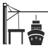 Illustration of a crane over a ship