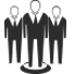 Illustration of three people in suits