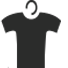 Illustration of a t-shirt on a hanger