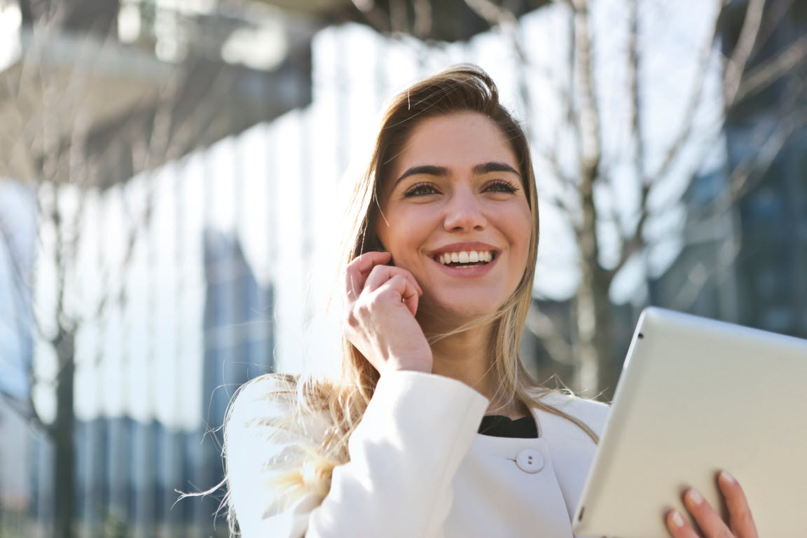 Woman talking on a mobile phone