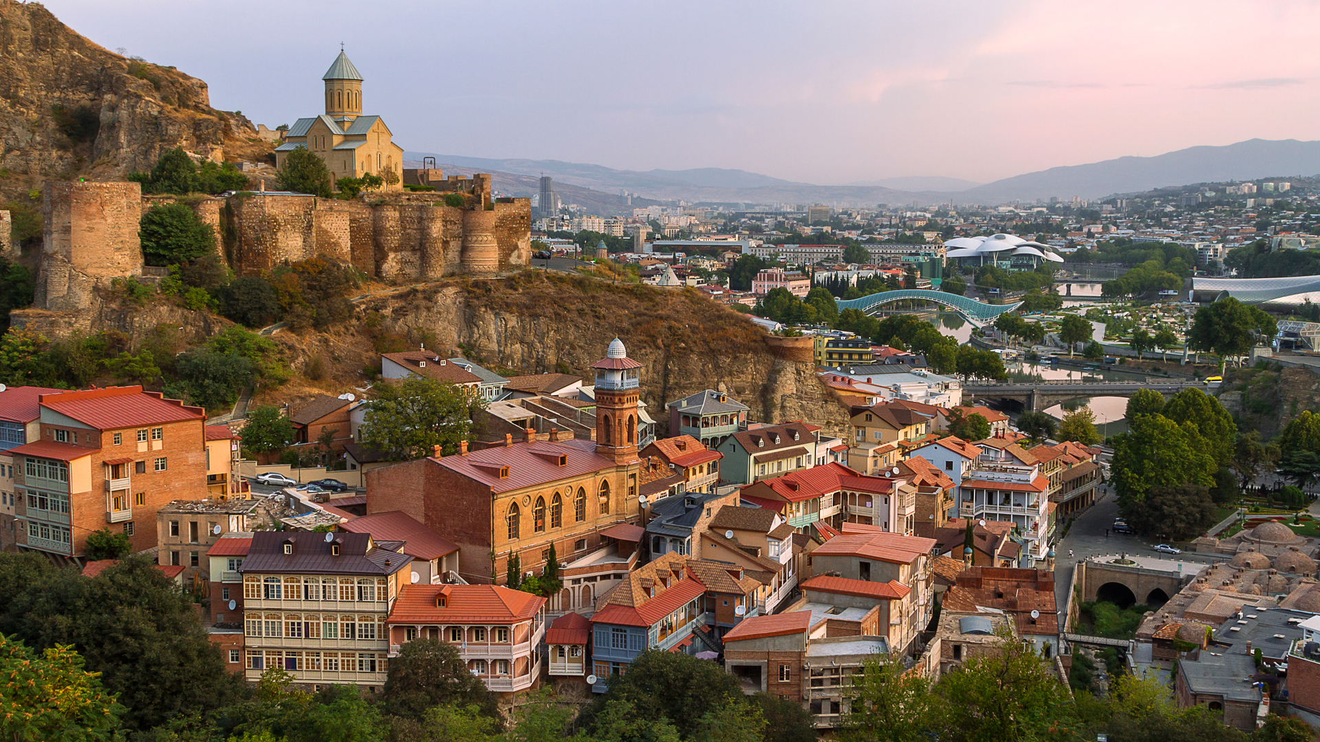Skyline of Tbilisi Georgia
