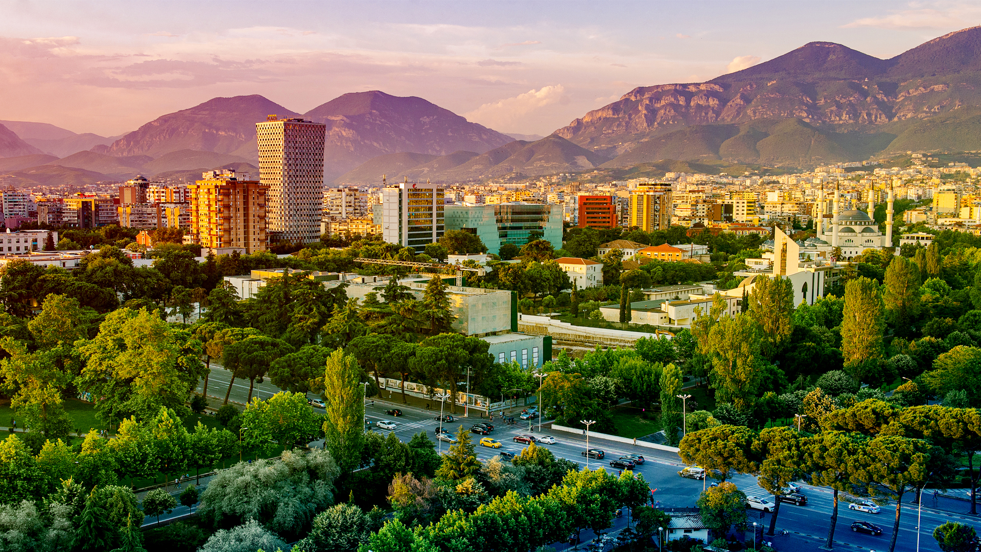 Skyline of Albania 