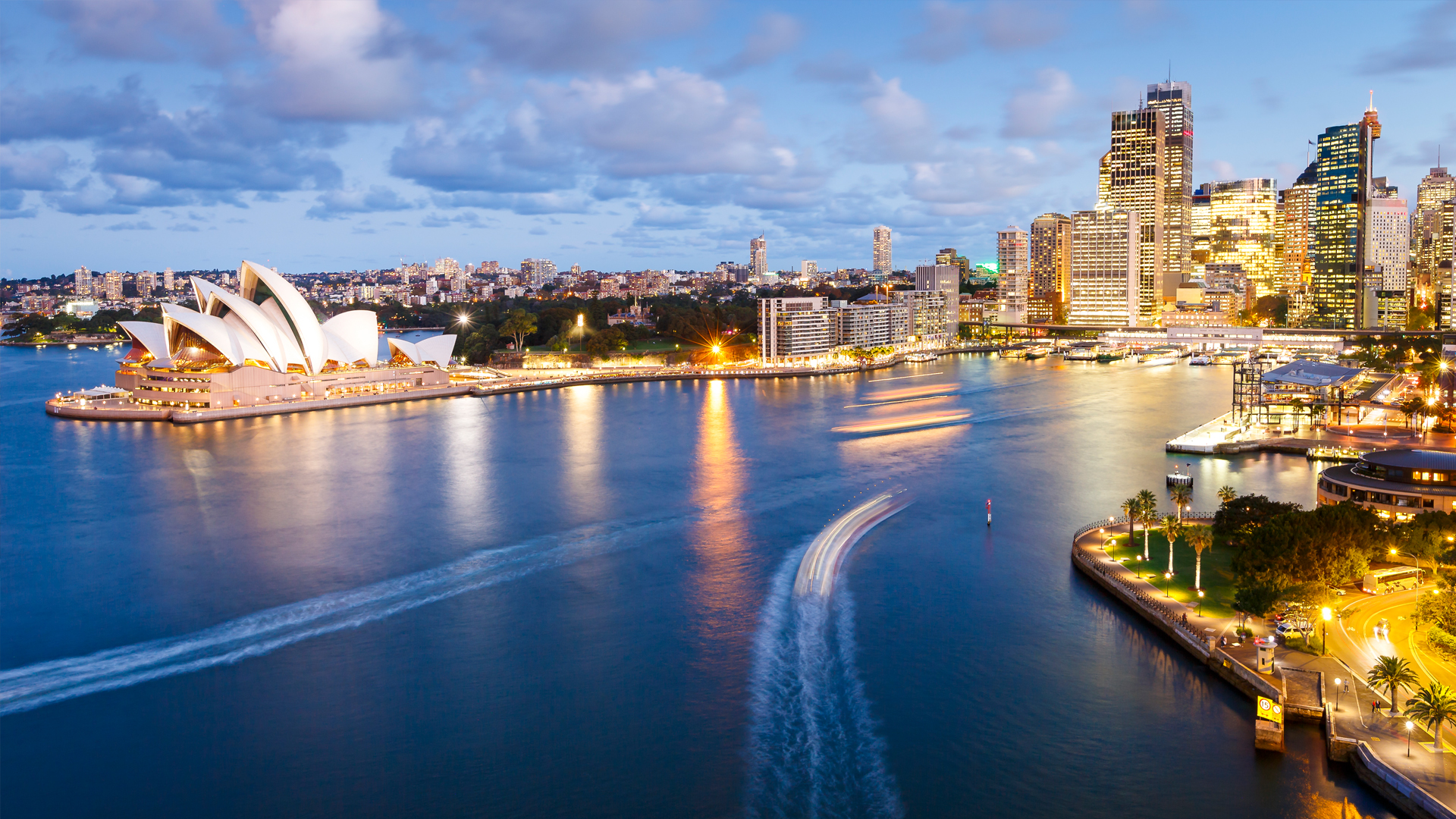 Sydney Harbor with Opera House 