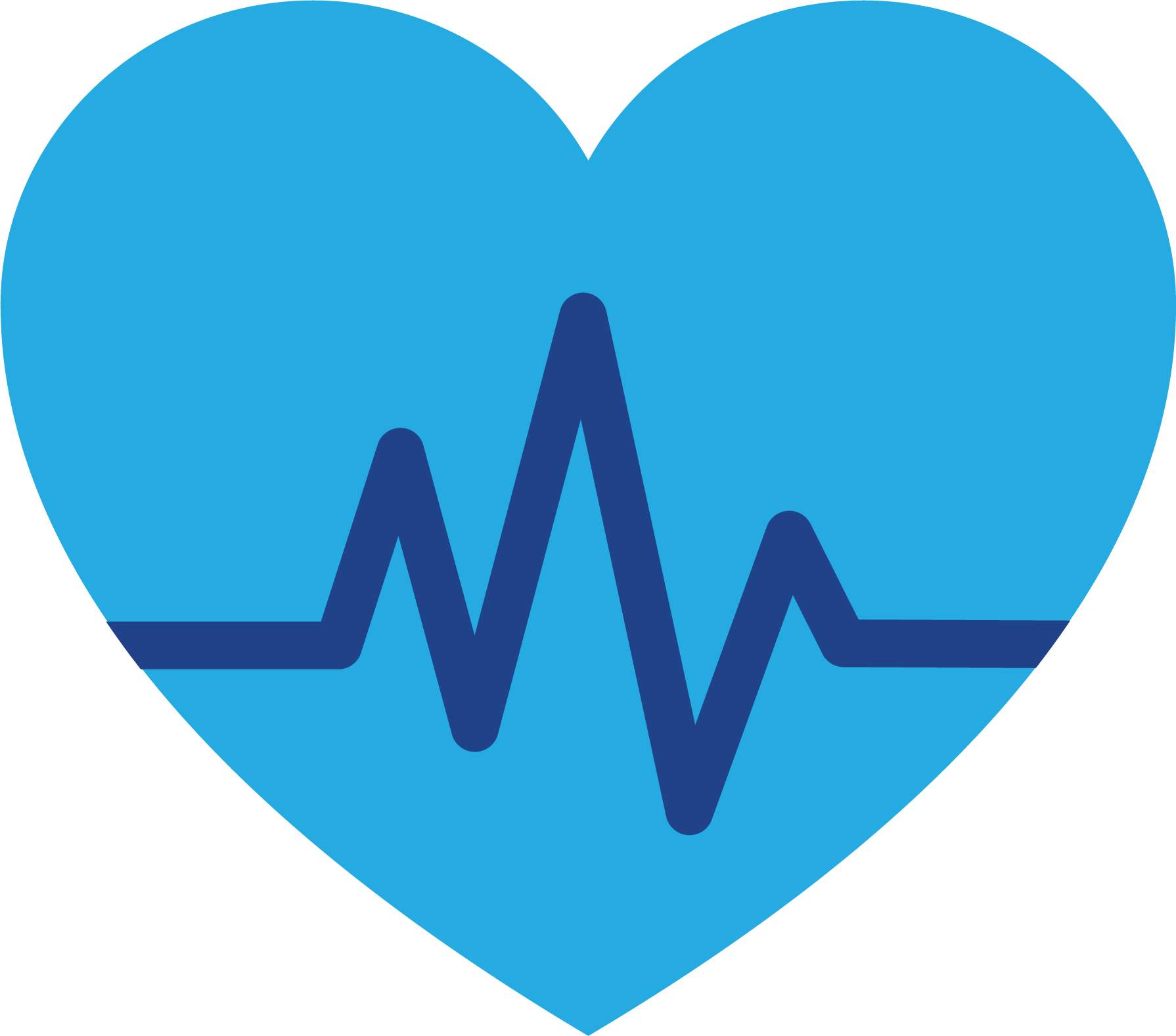 heart with heartbeat line icon