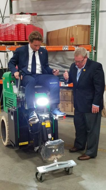 National Flooring Equipment with Representative Dean Phillips 