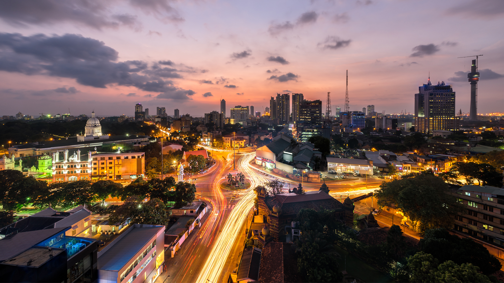Colombo City at Sunset in Sri Lanka image for Hero Box