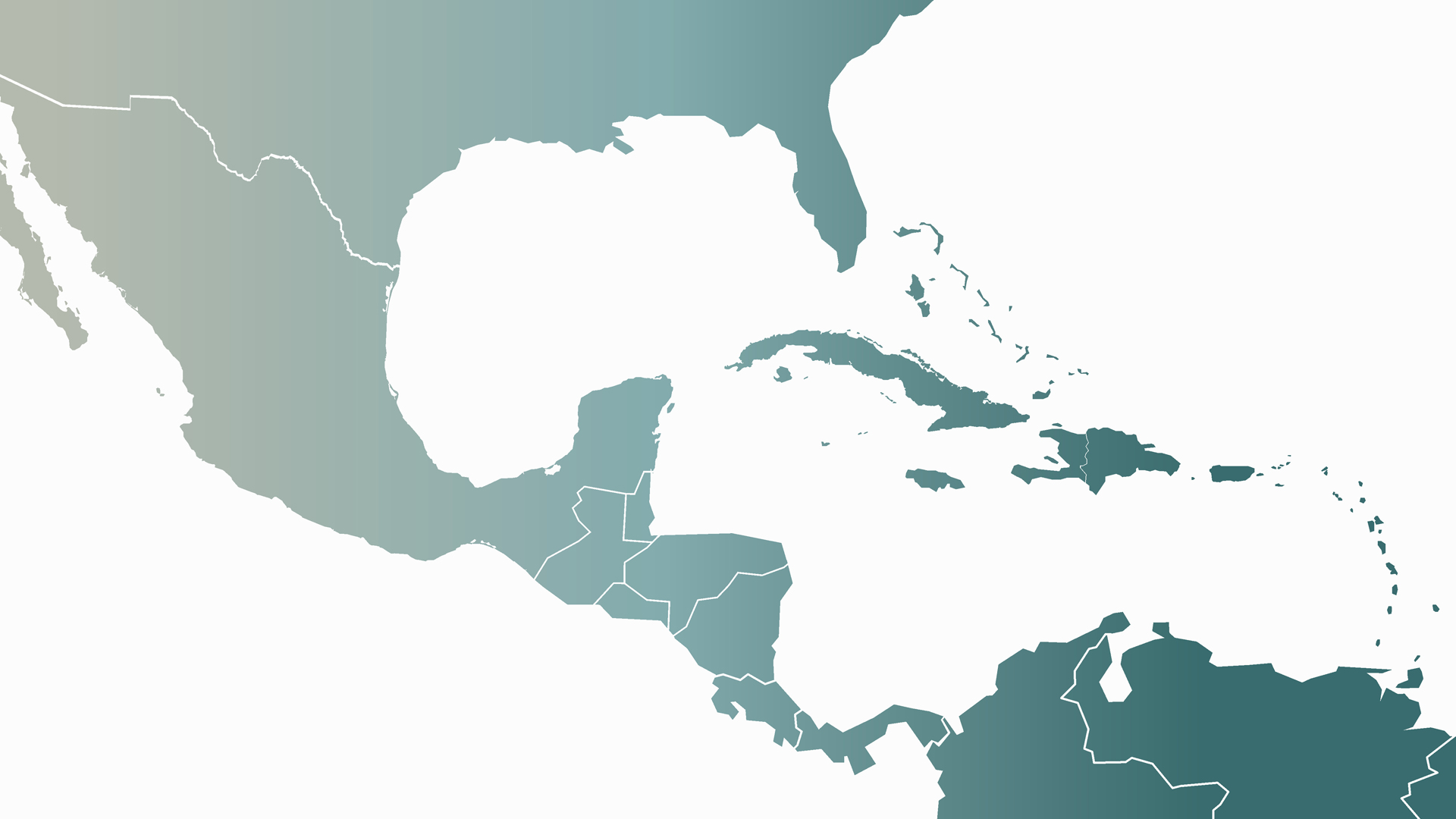 Graphic vector of Caribbean countries map. Central America countries map Image