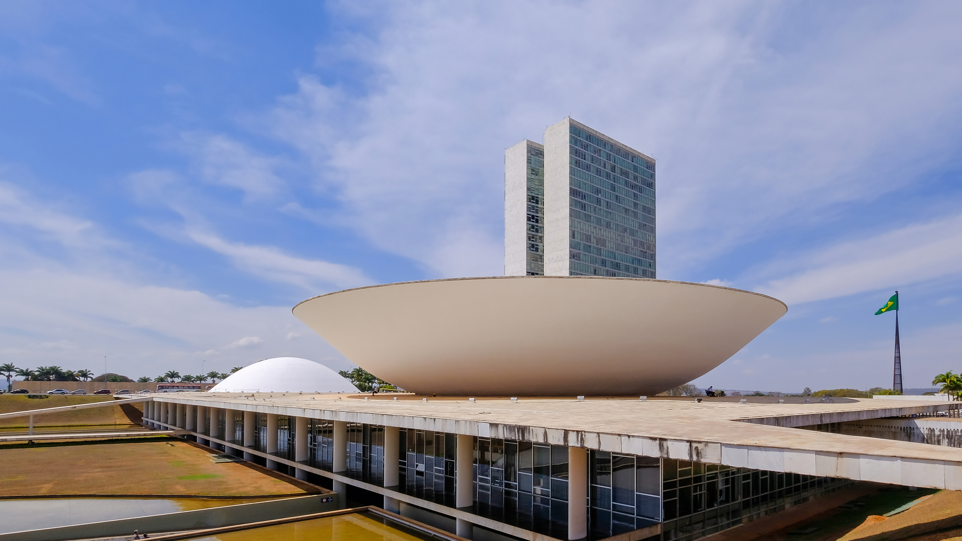 The National Congress of Brazil in Brasilia, designed by Oscar Niemeyer image