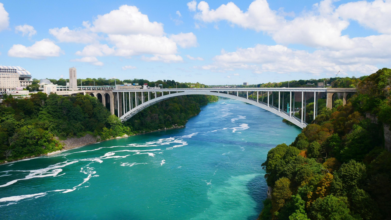 Bridge connecting the United States and Canada