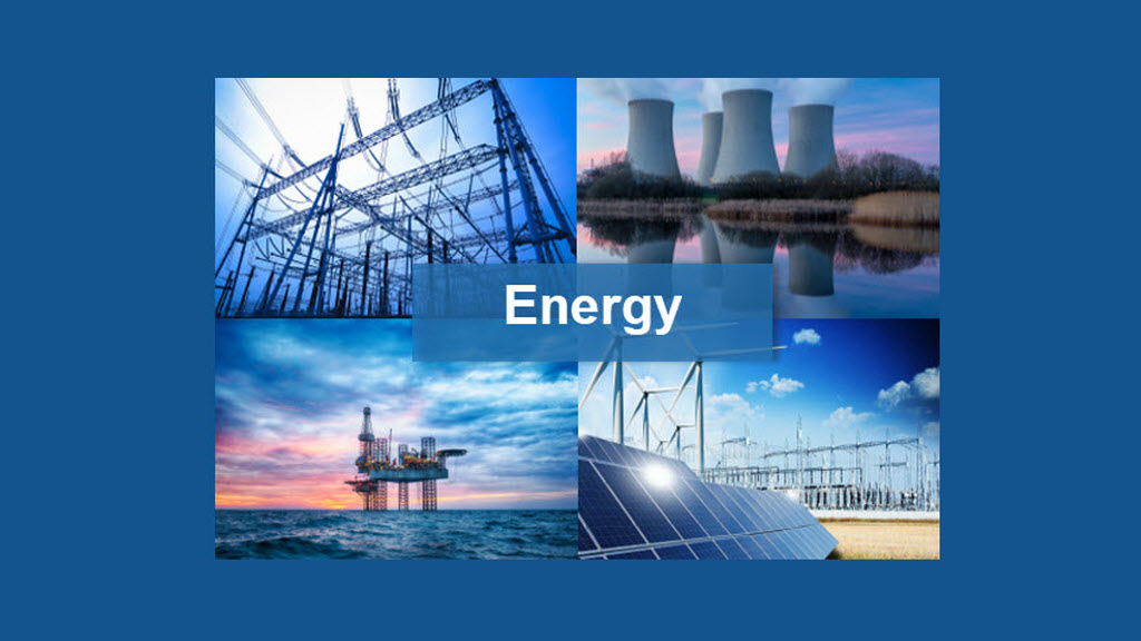 Images of electric, nuclear, solar, and wind power