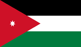 Jordan flag vector image
