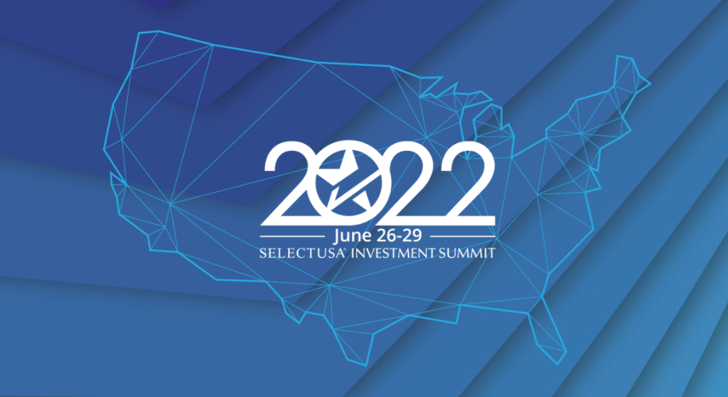 2022 Investment Summit Logo over an image of the United States.
