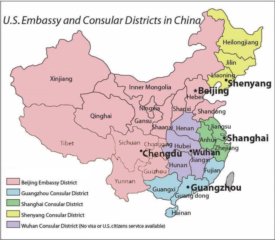 China Regions Map