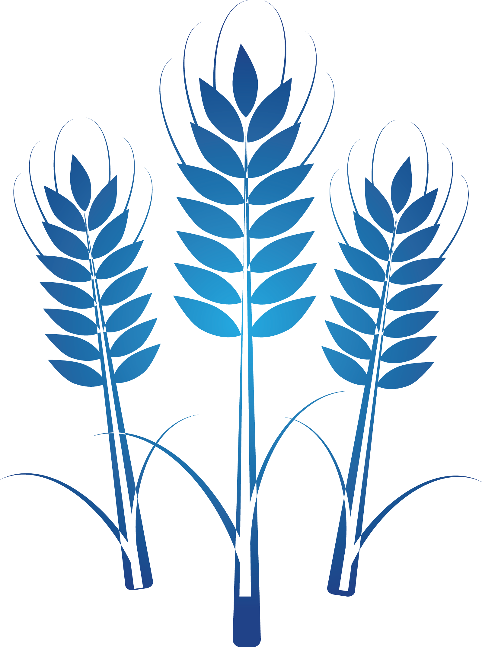 Icon image of three stalks of wheat.