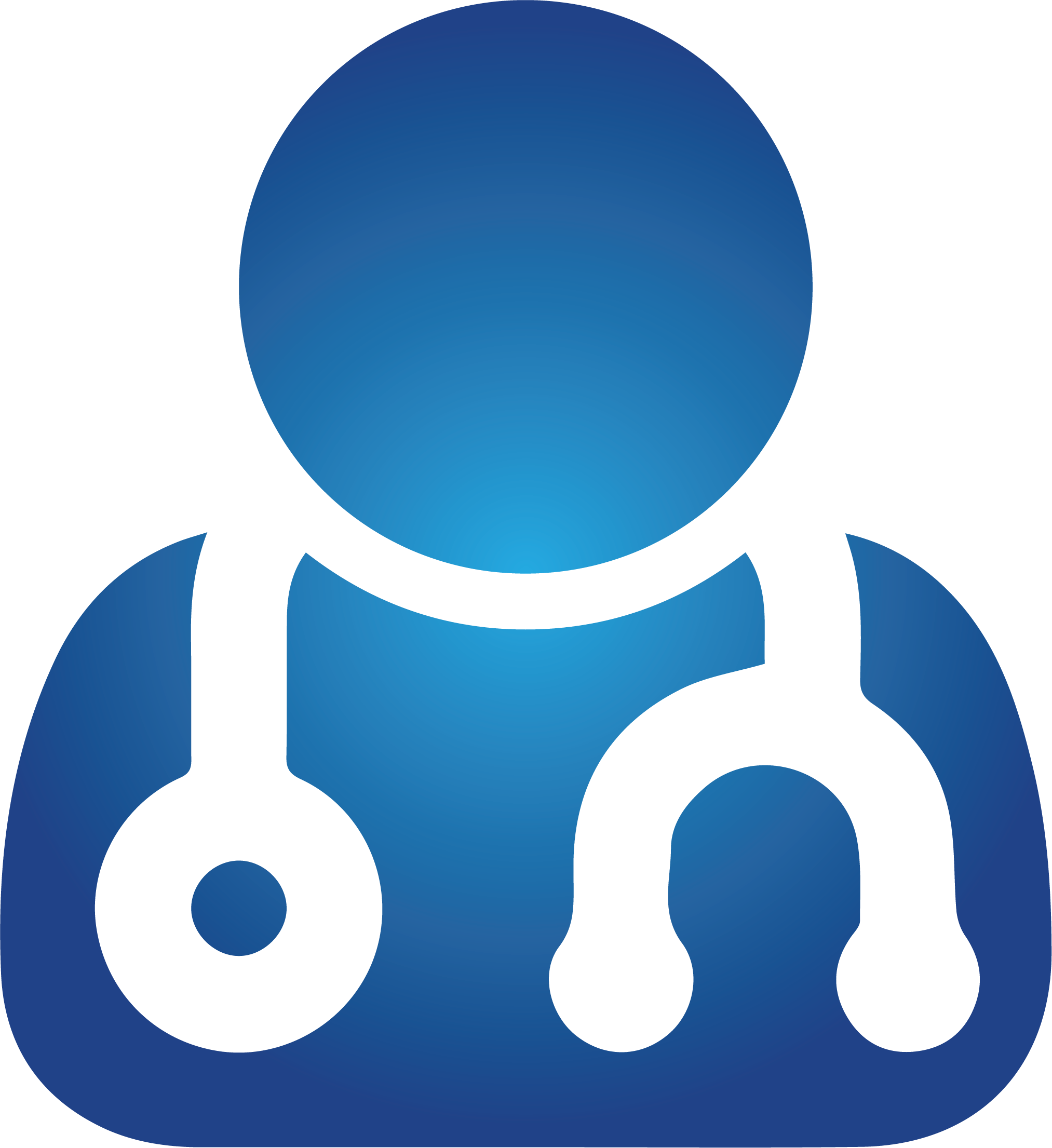 Icon of a person with a stethoscope around their neck.