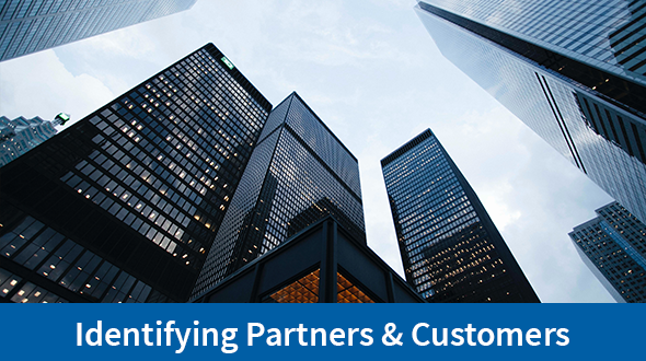 Identifying Partners and Customers Section Header, high rise buildings