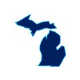 Outline of Michigan.