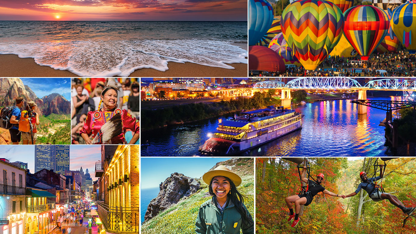 collage of travel destinations