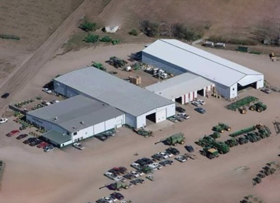 Compound with cars near the entrance