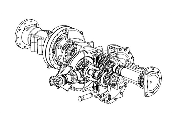 A CAD drawing of a mechanical part