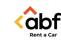 ABF Rent A Car Logo with orange/yellow lines
