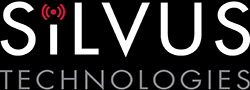 SIlvus Logo - White (Black Background)