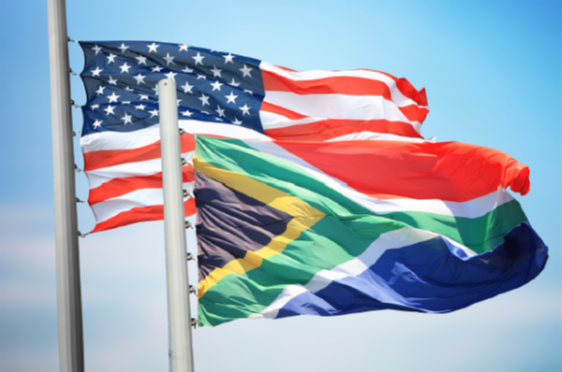 U.S. and South Africa Flag