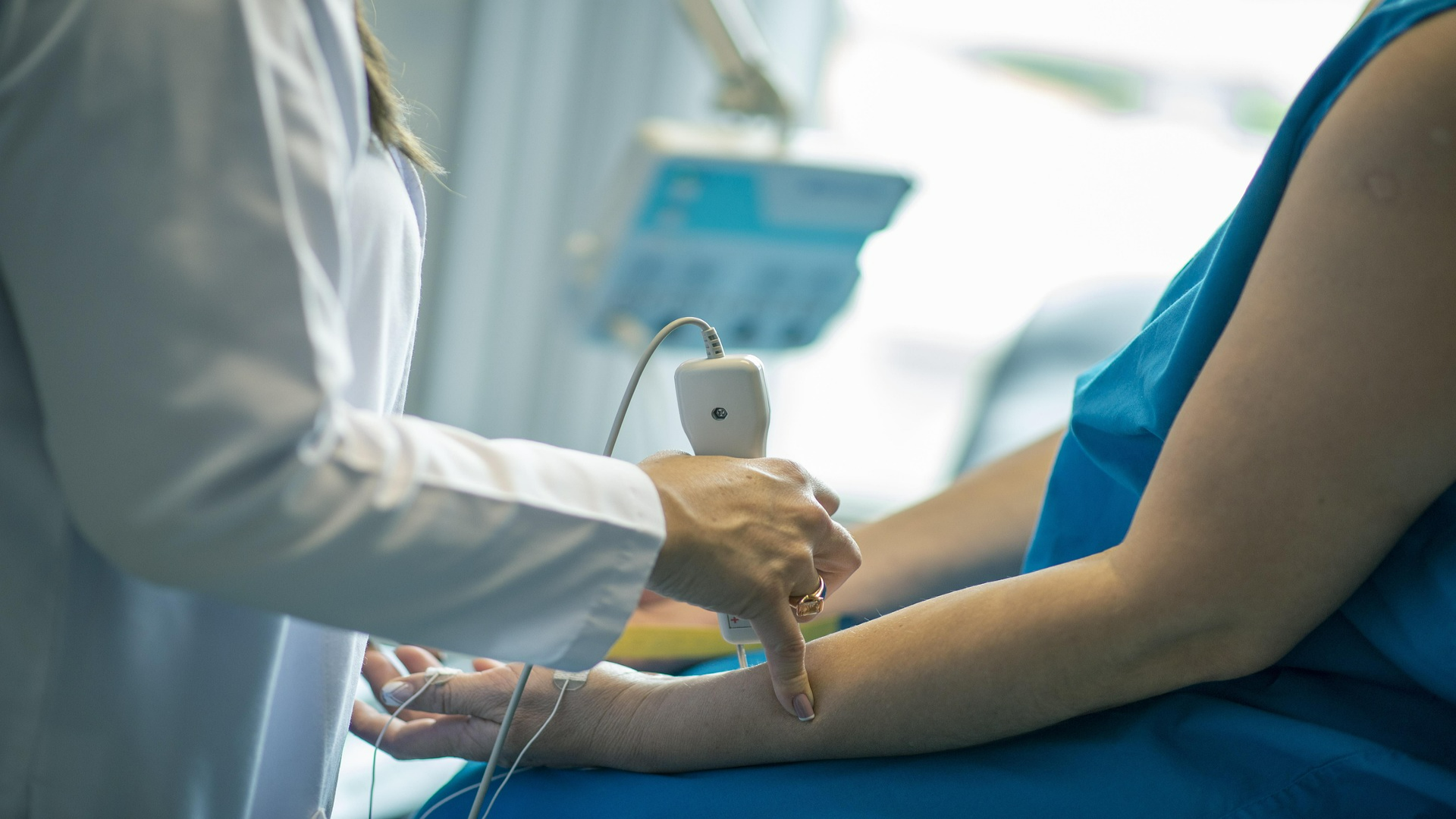 person being examined 