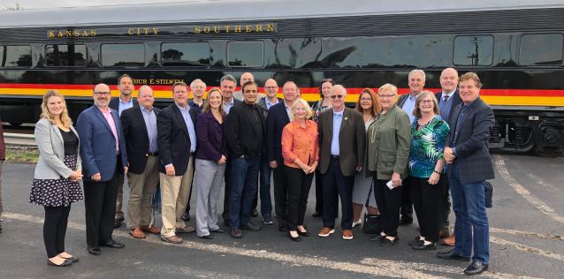 ACSCC members outside Kansas City Southern’s historic Southern Belle passenger train