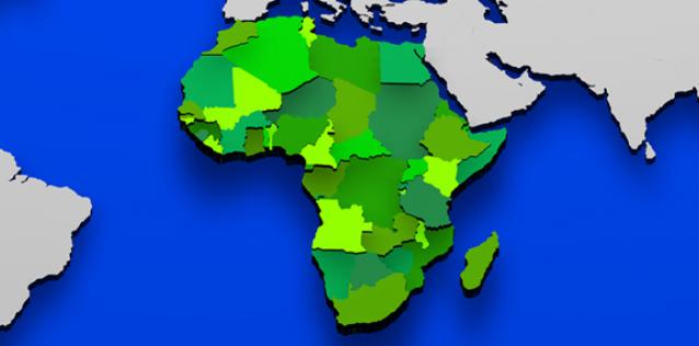 Image of Globe Focused on Africa