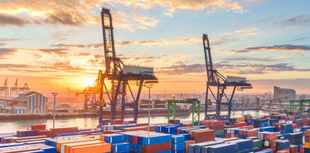 Cranes at an African Port