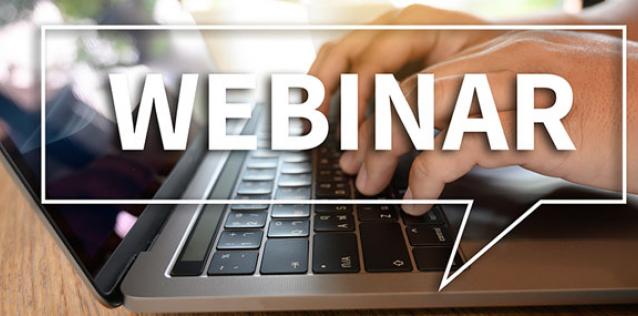 Hands on Keyboard with word Webinar