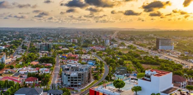 Accra Ghana The Skyview of The City Image