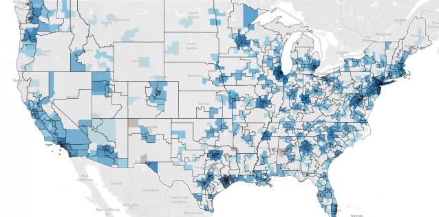 Metropolitan Export Map with Congressional Districts