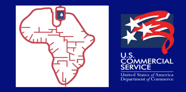 Image of map of africa with US Commercial Service logo to the right