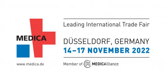 Full Color MEDICA Leading International Trade Fair Banner Image