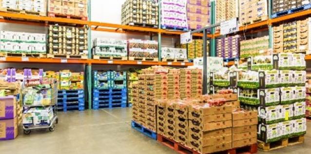 Image of temperature-controlled warehouse filled with refrigerated storage containers