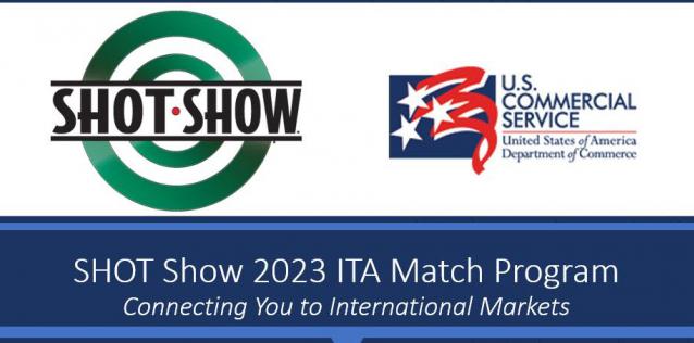Shot Show Logo and US Commercial Service Logo