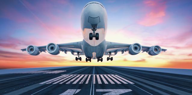 Airplane taking off