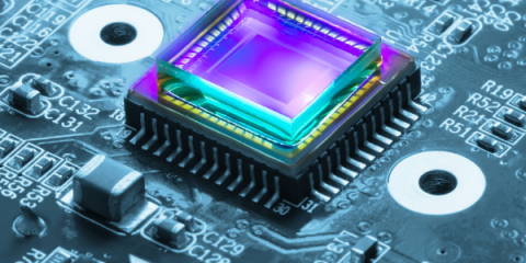 Close up of semiconductor component