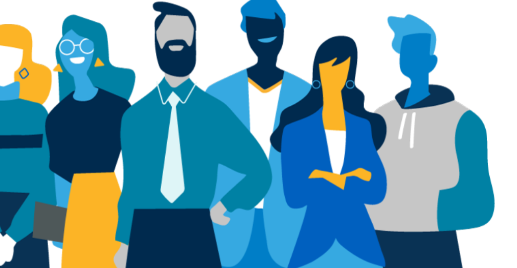 Diverse group of business people