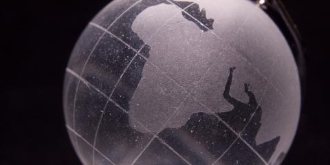 Globe with African Continent in Center