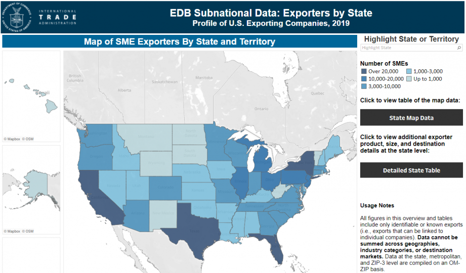 Image of EDB State tabe.