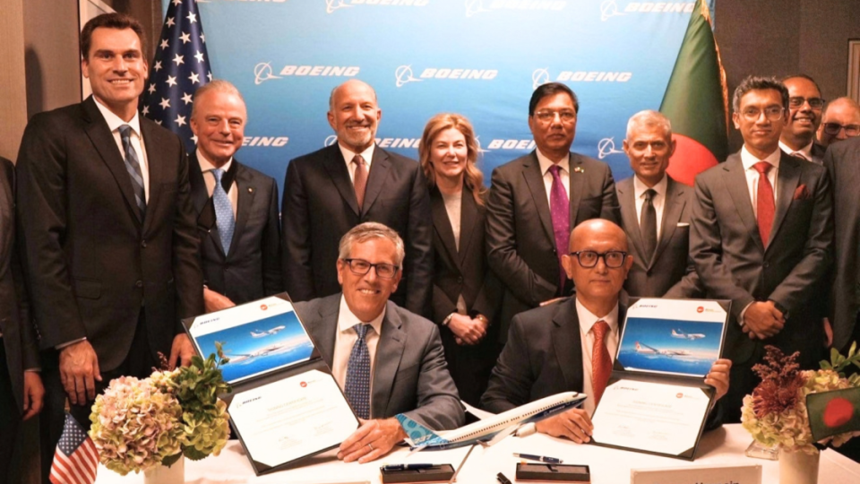 Boeing, Turkish Airlines, and Biman Bangladesh Airlines signed major purchases of American-made commercial aircraft