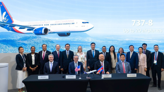 Photo of the Boeing - Air Cambodia signing